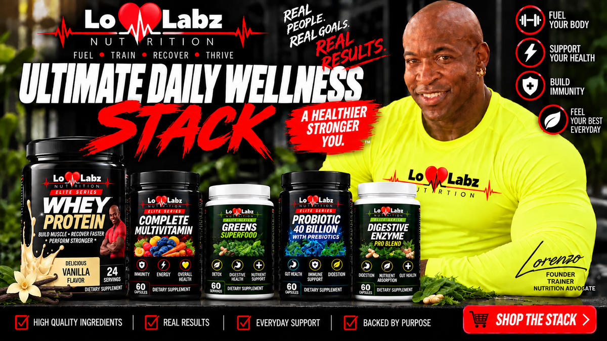 Lo Labz Nutrition: Ultimate Daily Wellness Stack - Vanilla Whey