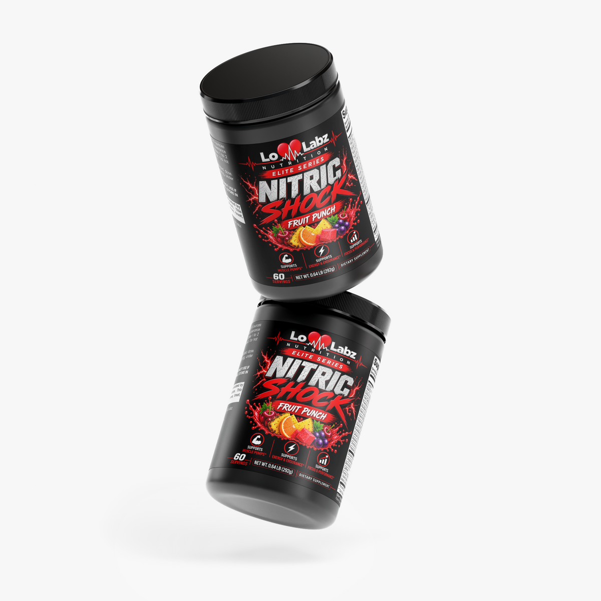 Lo Labz Nutrition Elite Series: Nitric Shock Pre-Workout Powder (Fruit Punch)