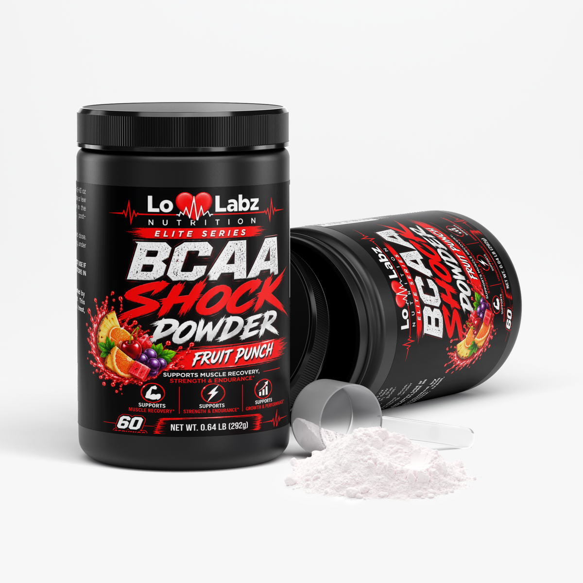 Lo Labz Nutrition Elite Series: BCAA Shock Powder (Fruit Punch)