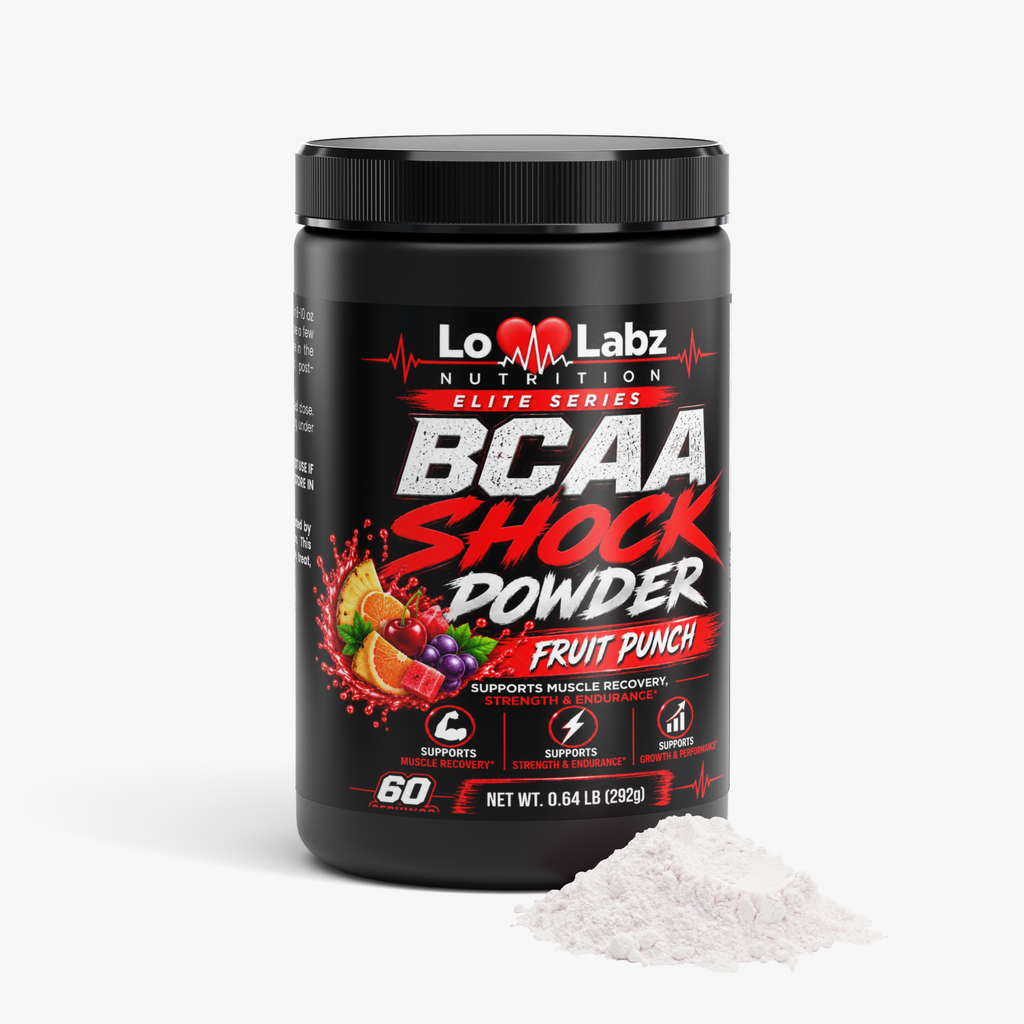 Lo Labz Nutrition Elite Series: BCAA Shock Powder (Fruit Punch)