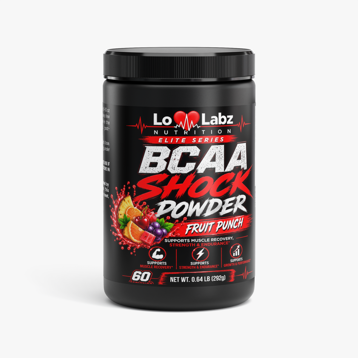 Lo Labz Nutrition Elite Series: BCAA Shock Powder (Fruit Punch)