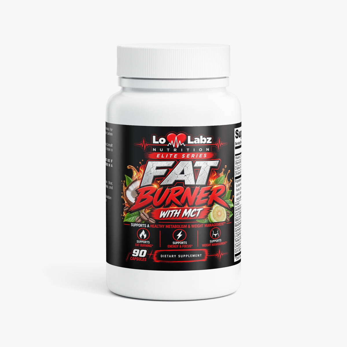 Lo Labz Nutrition Elite Series: Fat Burner with MCT