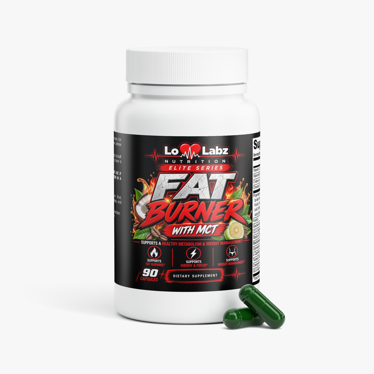 Lo Labz Nutrition Elite Series: Fat Burner with MCT